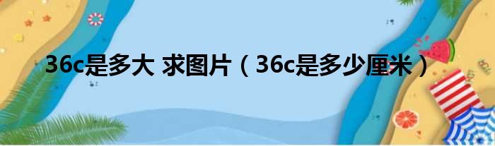 36c是多大 求图片（36c是多少厘米）