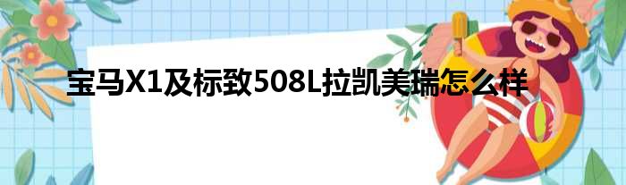 宝马X1及标致508L拉凯美瑞怎么样