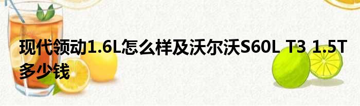 现代领动1.6L怎么样及沃尔沃S60L T3 1.5T多少钱