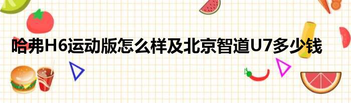 哈弗H6运动版怎么样及北京智道U7多少钱