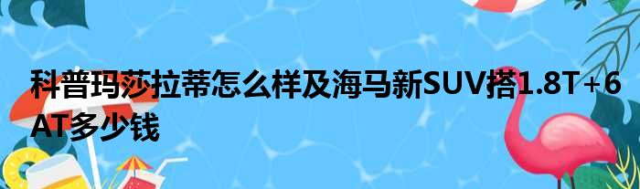 科普玛莎拉蒂怎么样及海马新SUV搭1.8T+6AT多少钱