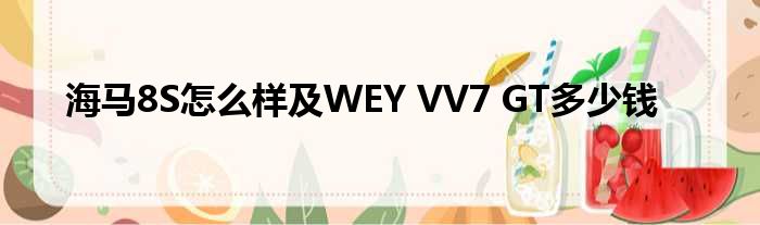 海马8S怎么样及WEY VV7 GT多少钱