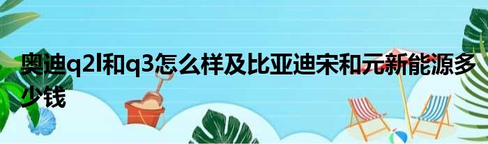 奥迪q2l和q3怎么样及比亚迪宋和元新能源多少钱