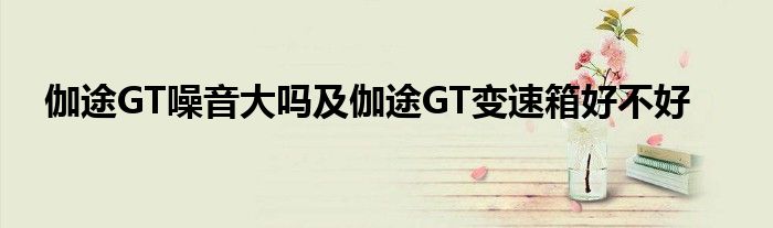 伽途GT噪音大吗及伽途GT变速箱好不好