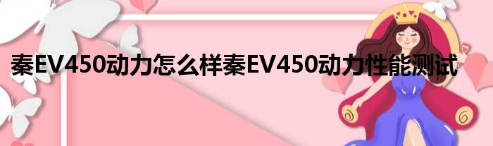 秦EV450动力怎么样秦EV450动力性能测试