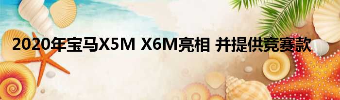 2020年宝马X5M X6M亮相 并提供竞赛款