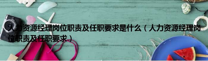 人力资源经理岗位职责及任职要求是什么（人力资源经理岗位职责及任职要求）