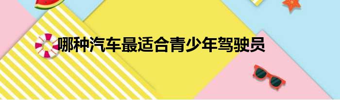 哪种汽车最适合青少年驾驶员