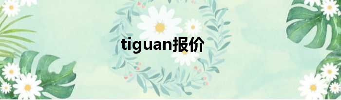 tiguan报价