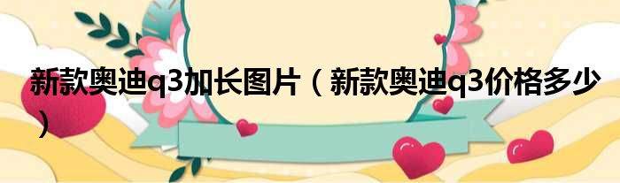 新款奥迪q3加长图片（新款奥迪q3价格多少）