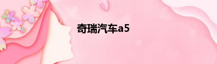 奇瑞汽车a5