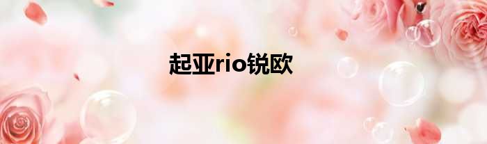 起亚rio锐欧