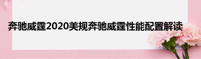 奔驰威霆2020美规奔驰威霆性能配置解读