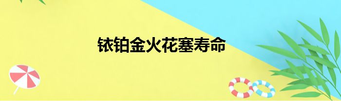 铱铂金火花塞寿命