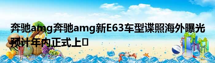 奔驰amg奔驰amg新E63车型谍照海外曝光 预计年内正式上�