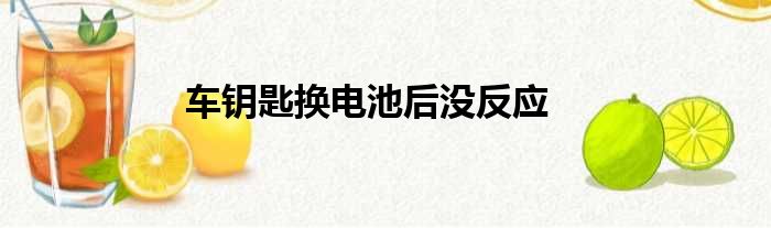 车钥匙换电池后没反应