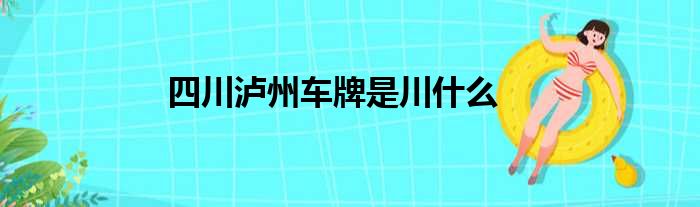 四川泸州车牌是川什么