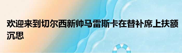 欢迎来到切尔西新帅马雷斯卡在替补席上扶额沉思