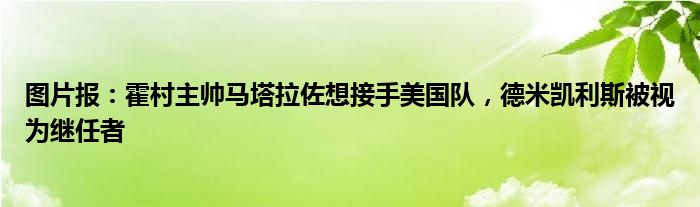 图片报：霍村主帅马塔拉佐想接手美国队，德米凯利斯被视为继任者