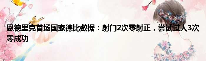 恩德里克首场国家德比数据：射门2次零射正，尝试过人3次零成功