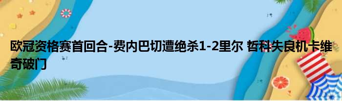 欧冠资格赛首回合-费内巴切遭绝杀1-2里尔 哲科失良机卡维奇破门