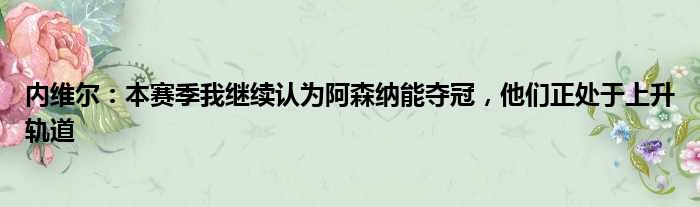 内维尔：本赛季我继续认为阿森纳能夺冠，他们正处于上升轨道