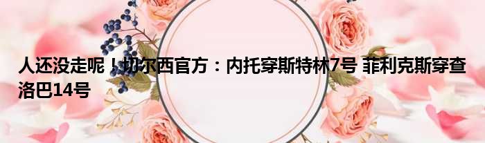 人还没走呢！切尔西官方：内托穿斯特林7号 菲利克斯穿查洛巴14号