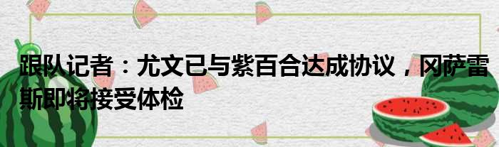 跟队记者：尤文已与紫百合达成协议，冈萨雷斯即将接受体检