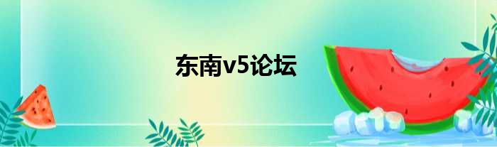 东南v5论坛