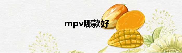 mpv哪款好