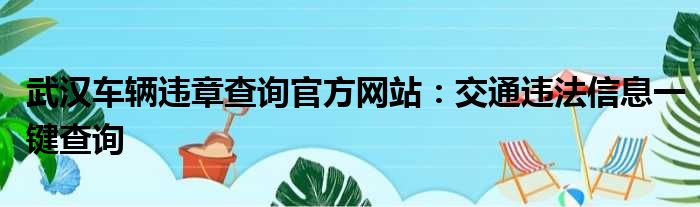 武汉车辆违章查询官方网站：交通违法信息一键查询