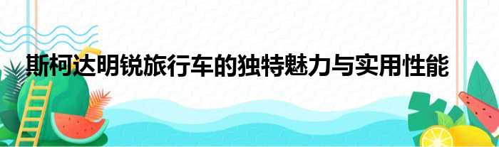 斯柯达明锐旅行车的独特魅力与实用性能