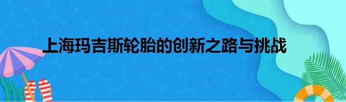 上海玛吉斯轮胎的创新之路与挑战