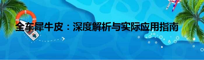 全车犀牛皮：深度解析与实际应用指南